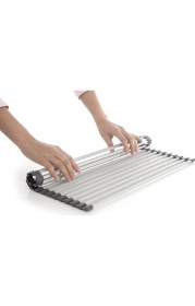 Resim Primanova Paslanmaz Çelik Isıya Alüminyum Katlanabilir Lavabo Üstü Çok Amaçlı Bulaşıklık 33x52 cm 