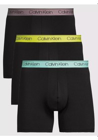 Resim Calvin Klein Calvın Kleın Erkek 3 Lü Boxer Nb2570a-vts Siyah 