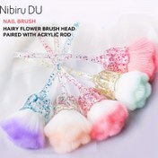 Resim Gül Çiçeği Tasarımlı Tırnak Tozu Temizleme Fırçası - Nazik Temizlik için Ultra-Yumuşak Kıllar, Akrilik & Jel Tırnak Sanatı, Oje Tozu Temizleme Aracı, Tırnak Bakım Aksesuarı|Çiçekli Tırnak Fırçası|Yumuşak Kıllı Fırça, Tırnak Tozu Fırçası 