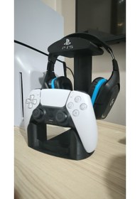Resim Ps5 Kulaklık Ve Kol Tutucu Dekoratif Stand 