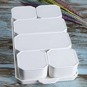 Resim Arow Pure 7'lı Kapaklı Porselen Kahvaltılık 