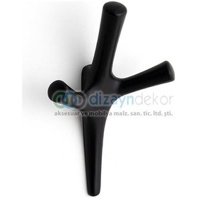 Resim Portmanto Askısı Mayal Üçlü Mat Siyah 202075 