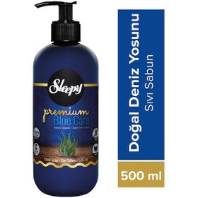 Resim Sleepy Premium Blue Care Doğal Deniz Yosunu Sıvı Sabun 500 ML 