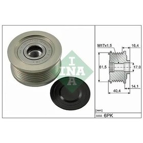 Resim Ina 535011510 Alternator Kasnagi 1204413 12759595 3117179j00 