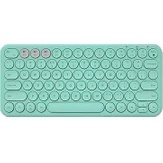 Resim Qwert Kablosuz Sessiz Mini Oyun Klavye Mouse Combo Yuvarlak Düğme Sihirli Klavye Mouse Kit iPad iPhone Telefon Için Hp Dizüstü Pc Gamer | Klavye (Pembe) (Yurt Dışından) 