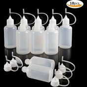 Resim 1/3/5/10 adet 30ml Quilling Yapıştırıcı Şişeleri - Beyaz Kapaklı Şeffaf Plastik, El Sanatları, Mürekkepler ve Pigmentler için Mükemmel, El Sanatları Malzeme Depolama | Şeffaf Konteyner | Güvenli Kap Kapanışı, El Sanatları için Yapıştırıcı 