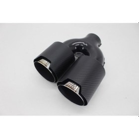 Resim Akrapoviç Çiftli Karbon Egzoz Ucu M Sport 2x100 Parlak Sol 