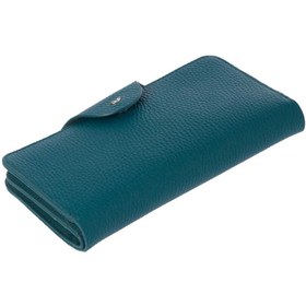 Resim Mavi Deri Kadın Cüzdan - S1CB00005767-T0O 