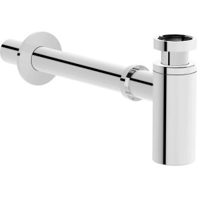 Resim VitrA Liquid A45124 Uzun Lavabo Sifonu, T Tipi, Krom 