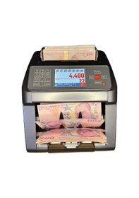 Resim Sesli Karışık Para Sayma Makinesi Mıx 80 New, Tl Ve Euro Karışık Sayım - Dolar Adet Sayım Müşteri Ekranı 
