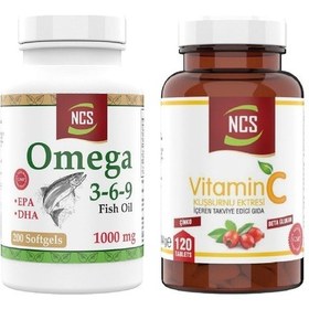 Resim Omega 3 6 9 Balık Yağı 200 Softgel Vitamin C 120 Tablet 