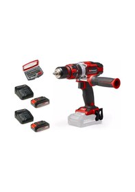 Resim Einhell TE-CD 18/48 Li-ı Akülü Darbeli Vidalama + 2 X 2.5 Ah Akü + 32 Parça Uç Seti 