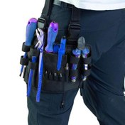 Resim Taşınabilir Kemer/Bel/İdare Kayışı ile Ağır Hizmet Alet Çantası - Mekanikçiler, Elektrikçiler, DIY Projeleri, İş Yerleri için İdeal - Dayanıklı Yapılı Alet Organizatörü (Siyah), Taşınabilir Alet Kutusu, Seyahat Alet Çantası, Sağlam Malzeme, Güvenli Alet Depolama 