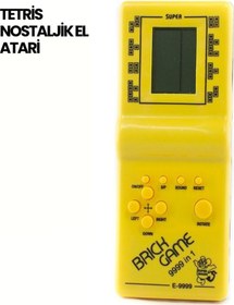Resim Klasik Gameboy Tetris Oyunu - Taşınabilir Pil İle Çalışan Retro El Konsolu 