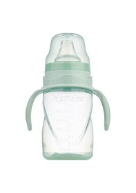Resim Mamajoo Kulplu Akıtmaz Eğitici Bardak Powder Green 270 ML & Anti-Kolik Yeşil 