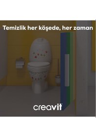 Resim Creavit BJ11030 Joyful Tuvalet Fırçalığı Cam - Duvardan 