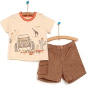 Resim HelloBaby Safari Tshirt-Şort Erkek Bebek 