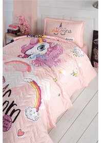 Resim Clasy %100 Pamuk Pink Dreams V1 Tek Kişilik Yatak Örtüsü Pembe 