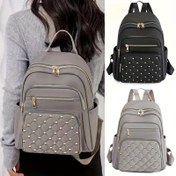 Resim Erkek ve Kadınlar İçin Hafif Sırt Çantası - İş & Tatil Seyahat Çantası, Ayarlanabilir Omuz Askılı, Çoklu Fermuarlı Bölmeler (Ön, Arka, Yan Cepler), Altın Ton Donanımlı - Okul, Ofis, Hafta Sonu Gezileri için Dayanıklı Naylon Çanta - Günlük Kullanım, Sağlam Fermuar Kapatma, Casual Stil, Polyester Astar, Ofis Çalışanlar İçin 