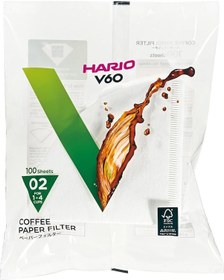 Resim Hario V60 02 Dripper Filtre Kağıdı 100'lü 