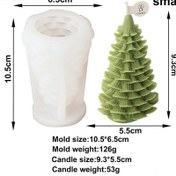 Resim Hangfox Küçük Kederi Ağaç Şeklinde Silikon Kalıp - Noel Dekoru, Mum Ve Gips Yapımı İçin Esnek Ve Dayanıklı Ev Dekorasyon Aracı 