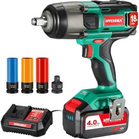 Resim For Lıfe 18V Akülü Darbeli Anahtar, 350NM Darbeli Anahtar, Darbeli Sürücü Darbe Frekansı 4.0AH Pil ile 3000IPM, 17/19 / 21MM Için 3 Darbeli Soket, 10 / 13MM Mandrel, Tekerlek Cıvataları 