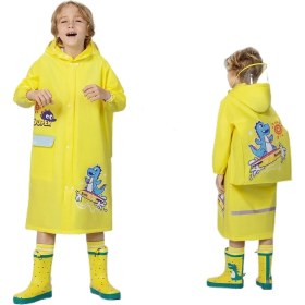 Resim China Çocuk Yağmurluğu Bebek Anaokulu Ilkokul Öğrencileri Karikatür Panço Erkek ve Kız Çocuklar Için Okul Çantası Yağmurluk Yağmur Dişli (Yurt Dışından) 