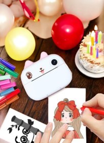 Resim AyrStore Çocuklar için Fotoğraf Makinesi Anlık Baskı Makinesi HD Görüntü Kalitesi 