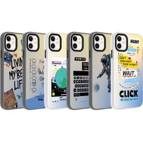 Resim Apple Uyumlu iPhone 11 Uyumlu Desenli Zore Dragon Sert Kılıf-klavye Klavye - 