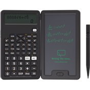 Resim Bilimsel hesap makineleri, iki satırlı ekran, el yazısı tahtası bulunan katlanabilir hesap makinesi, 12 basamak, düğme pil, büyük ekran ekranı için öğretmen, mühendis 