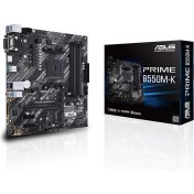 Resim Xnews Asus Prime B550M-K Amd B550 Am4 Ddr4 4400 HDMI DVI VGA Çift M2 Usb3.2 Matx Pcıe 4.0 Ecc Ram Destekli Anakart 