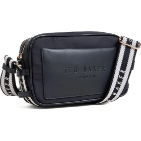 Resim Ted Baker %80 Polyester, %20 Poliüretan Siyah Kadın Çapraz Çanta TBSS26FBAG017 