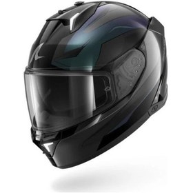 Resim Shark Skwal İ3 Mekarıum Siyah-cameleon-antrasit Kapalı Kask Ledli Model Mat Siyah 