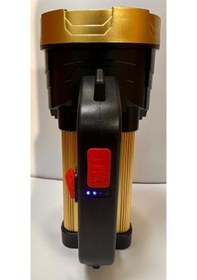 Resim Bolsat Usb Şarjlı Çift Fonksiyon Şarjlı 300metre Ledli El Feneri Siyah 