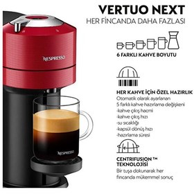 Resim Nespresso Vertuo Next Kapsül Kahve Makinesi Kırmızı 