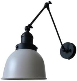 Resim Rsylight Retro Metal Dekoratif Akrobatik Rustik Beyaz Mafsallı Duvar Aplik 