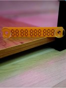 Resim Store Fosforlu Kazımalı Araç İçi Numaratör - Hardal Sarısı Renk 