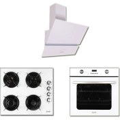 Resim Zendi ZS4008W Beyaz Ankastre Set -Cam Davlumbaz-Cam Ocak- Dijital Fırın( ZD1022W-ZO22422W-ZF3022W) 