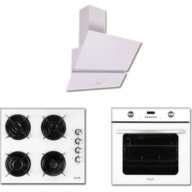 Resim Zendi ZS4008W Beyaz Ankastre Set -Cam Davlumbaz-Cam Ocak- Dijital Fırın( ZD1022W-ZO22422W-ZF3022W) 