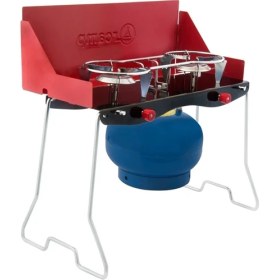 Resim Orgaz K-629 Katlanabilir Ikili Yer Tipi Kamp Ocak (Çantalı) 