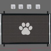 Resim Fochsia Siyah Köpek Çiti 30.71x70.87 İnç - Delme İhtiyacı Olmadan Kapı Ve Merdivenler İçin Dayanıklı Polyester Ağ 