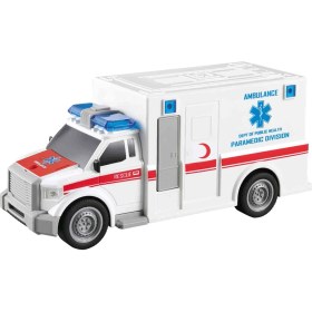 Resim Adel Nitro Speed Polis Ambulans 1:20 Sesli Işıklı Beyaz 