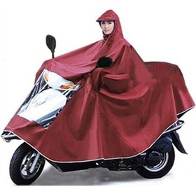 Resim Panço Yağmurluk Motosiklet Erkek Ve Kadın Tarzı Tam Vücut Beyaz - Siyah 