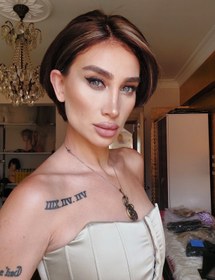 Resim GWENCHY PIXIE KESİM KAHVERENGİ IŞILTILI DANTEL PERUK ÜNİTESİ 