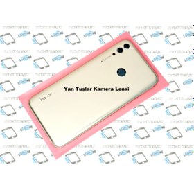 Resim Huawei Honor 8C (BKK-L21) Kasa Arka Pil Batarya Kapağı GOLD 