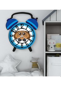 Resim Bk Gift Kişiye Özel Hayvan Figürlü Retro Çalar Saat Tasarımlı Kabartma Figürlü Ahşap Çocuk Duvar Saati-15, Ev Dekoru, Çocuk Odası Aksesuar Bitmeyencom Çok Renkli 