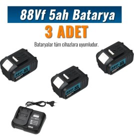 Resim Profesyonel Akülü Süper 6'lı Set, Taşlama, Hilti, Somun Sıkma, Testere 