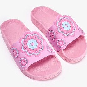Resim Penti Kız Çocuk Flower Terlik Çok Renkli 