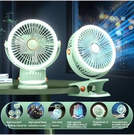 Resim Taşınabilir Usb Masa Klip Fan Tip-c 10000 Mah Şarj Edilebilir 1 Adet 