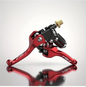 Resim Oldfriend Kırmızı Alaşımlı Debriyaj Fren Levye 1 Çift Universal Motosiklet 